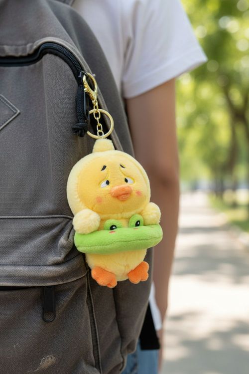 Llavero con adorable diseño de pato