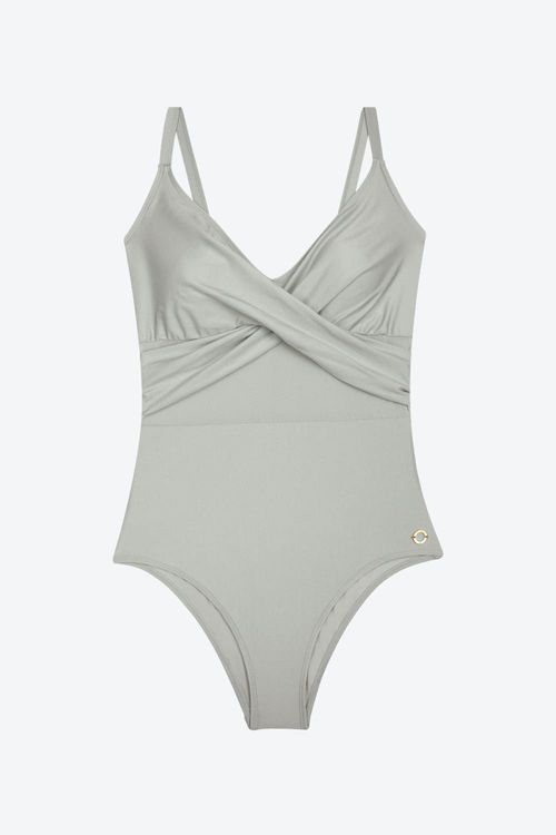 Vestido de baño bikini confeccionado en microfibra satinada