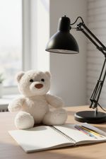 FJF106 PELUCHE BEAR, BLCO, 45CM_02