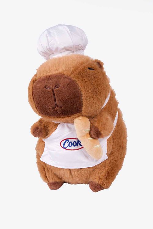 Peluche de capibara chef