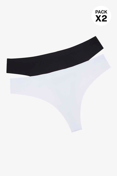 Paquete x2 panty tipo brasilera termofusionado