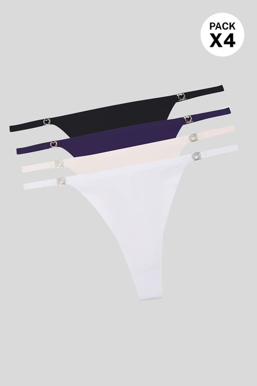 brasilera termofusionada confeccionada en microfibra paquete x4