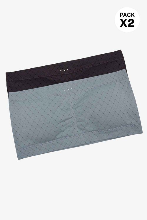 Top tipo strapless con tecnologia seamless paquete x2