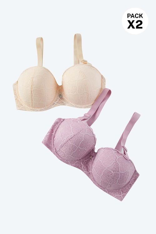 Brasier estilo strapless copa c en encaje