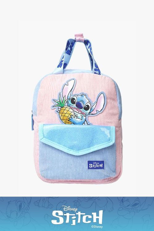 Morral mediano con diseño de stitch y asas ajustables