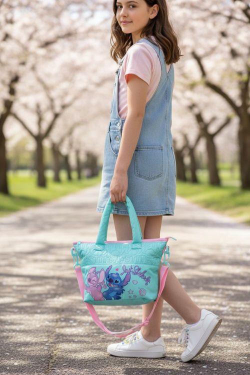 Bolso de mano con diseño de stitch