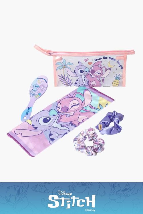 Set viajero con diseño de stitch