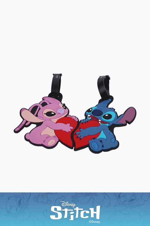 Set x2 identificadores de maletas con diseño de stitch