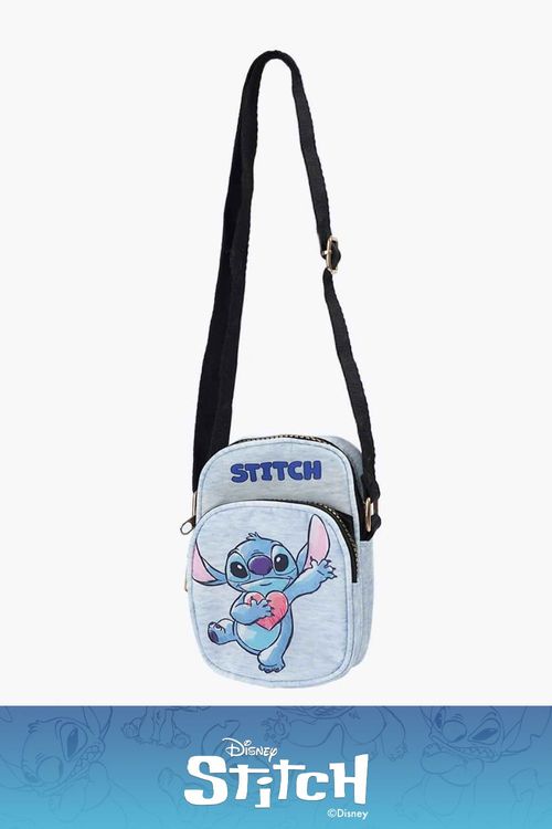 Bolso para cruzar con disñeo de stitch