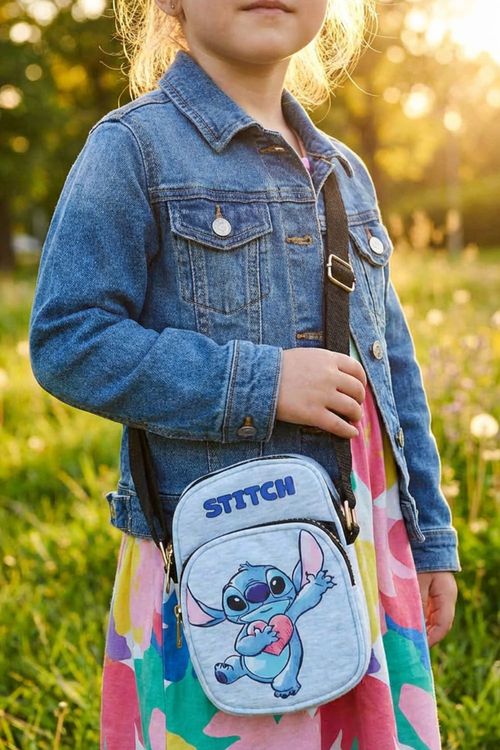 Bolso para cruzar con disñeo de stitch