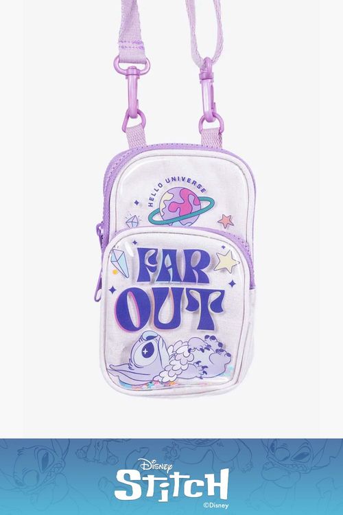 Bolso para celular con diseño de stitch