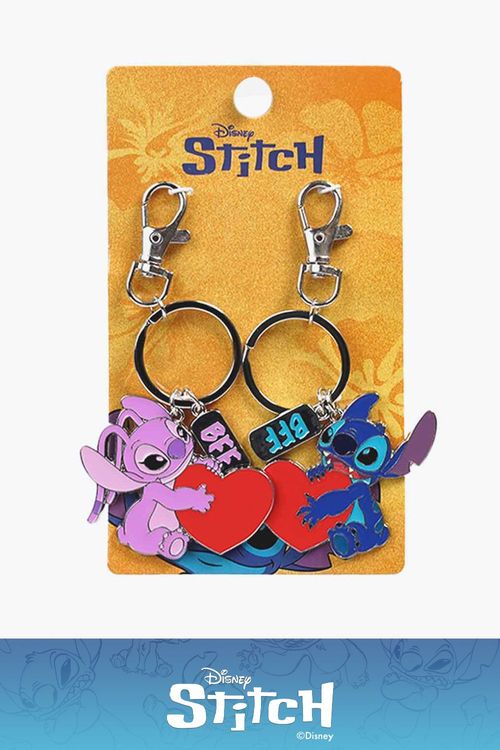 Set x2 llaveros de amistad con diseño de stitch