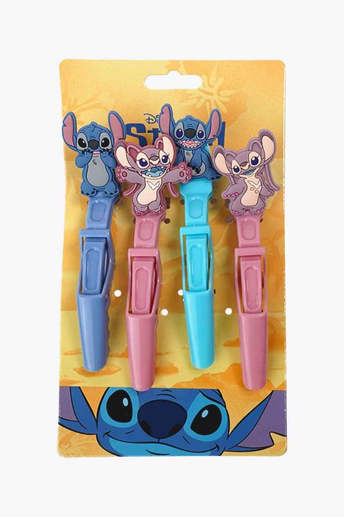 Set x4 hebillas para el cabello con diseño de stitch