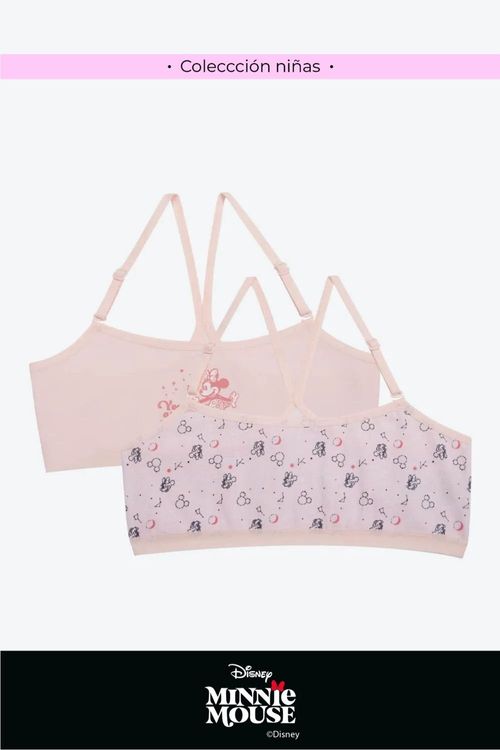Top en algodon para niñas nueva coleccion disney paquete x2