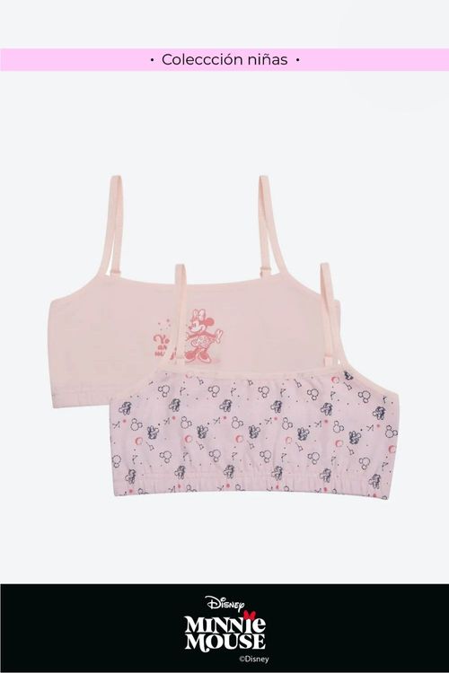 Top nueva coleccion disney en algodon para niñas paquete x2