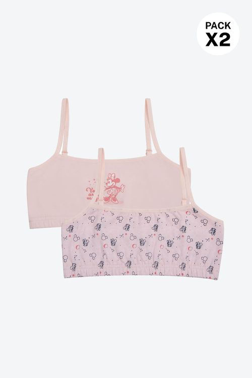 Top nueva coleccion disney en algodon para niñas paquete x2