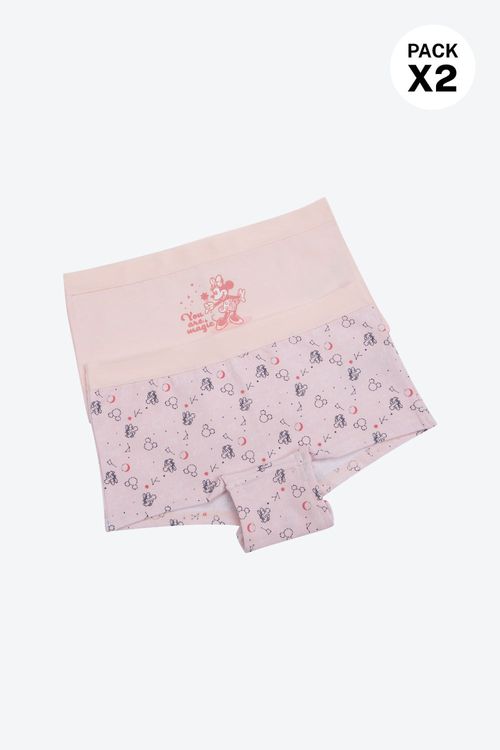 Boxer en algodon nueva coleccion disney para niñas paquete x2