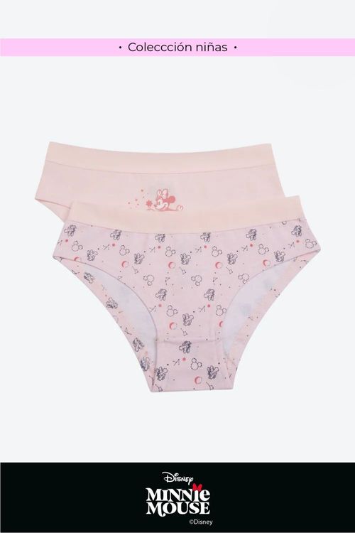 Hipster en algodon nueva coleccion disney para niñas paquete x2