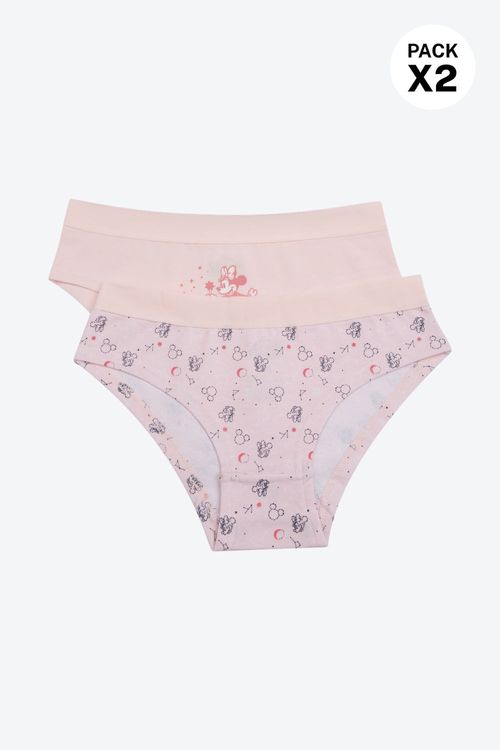 Hipster en algodon nueva coleccion disney para niñas paquete x2