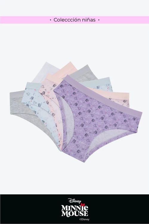 Hipster en poliester nueva coleccion disney para niñas paquete x7