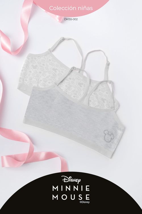 Top en algodón para niña coleccion Minnie paquete x2