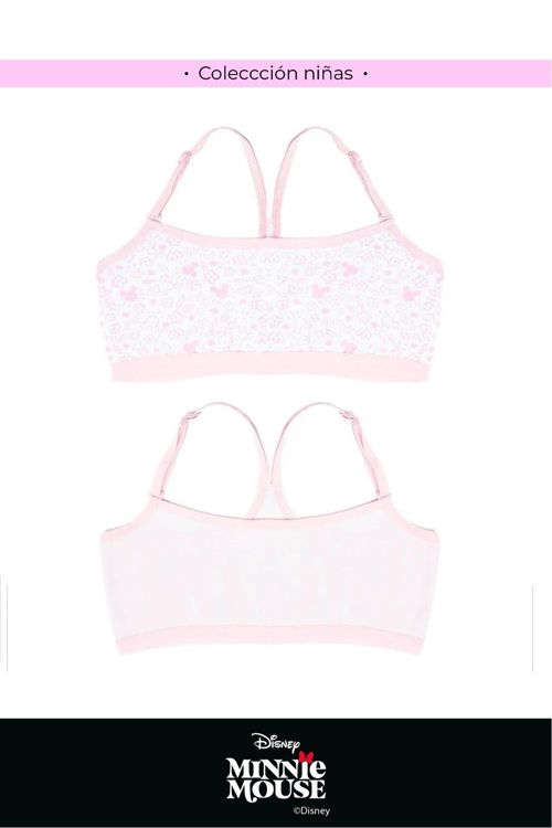 Top en algodón para niña coleccion Minnie paquete x2