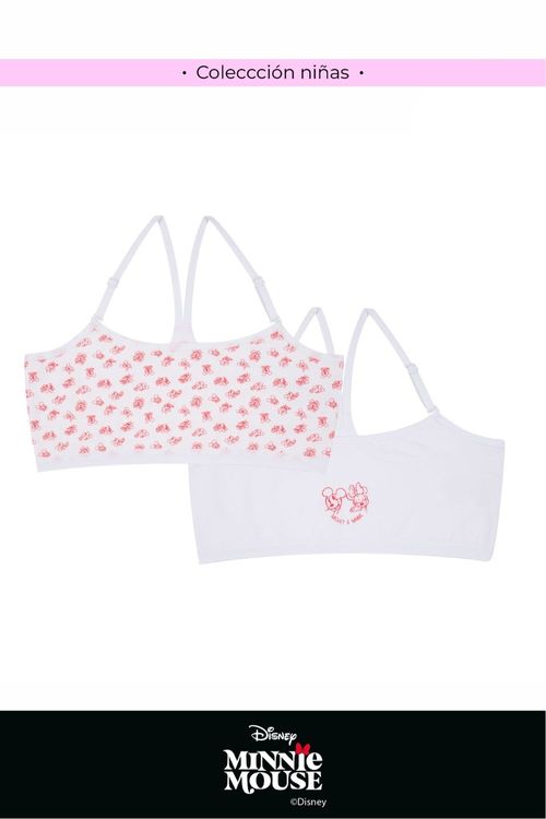 Top para niña coleccion paquete x2 disney en algodón