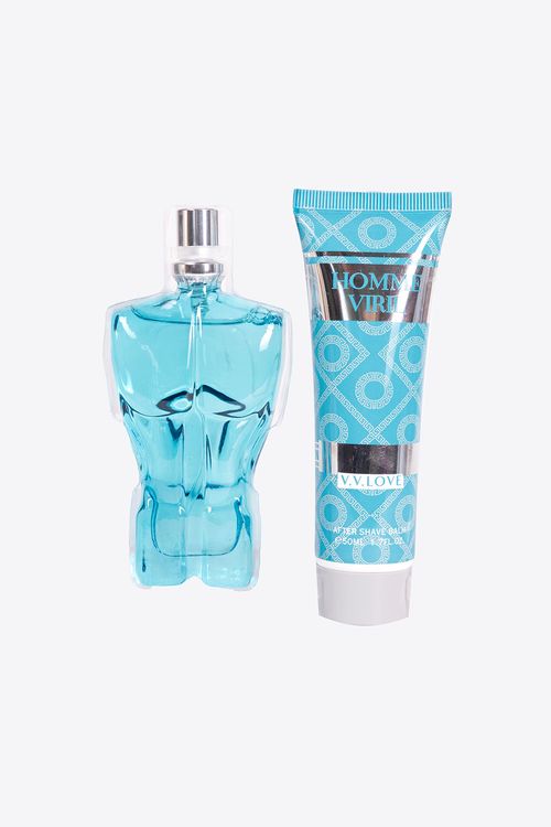 Set perfume 30ml + balsamo para después de afeitar 50ml homme viril
