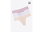 Brasilera-Invisible-Con-Encaje-En-Microfibra-Paquete-X3-Blanco-Marfil-Lila-Ts