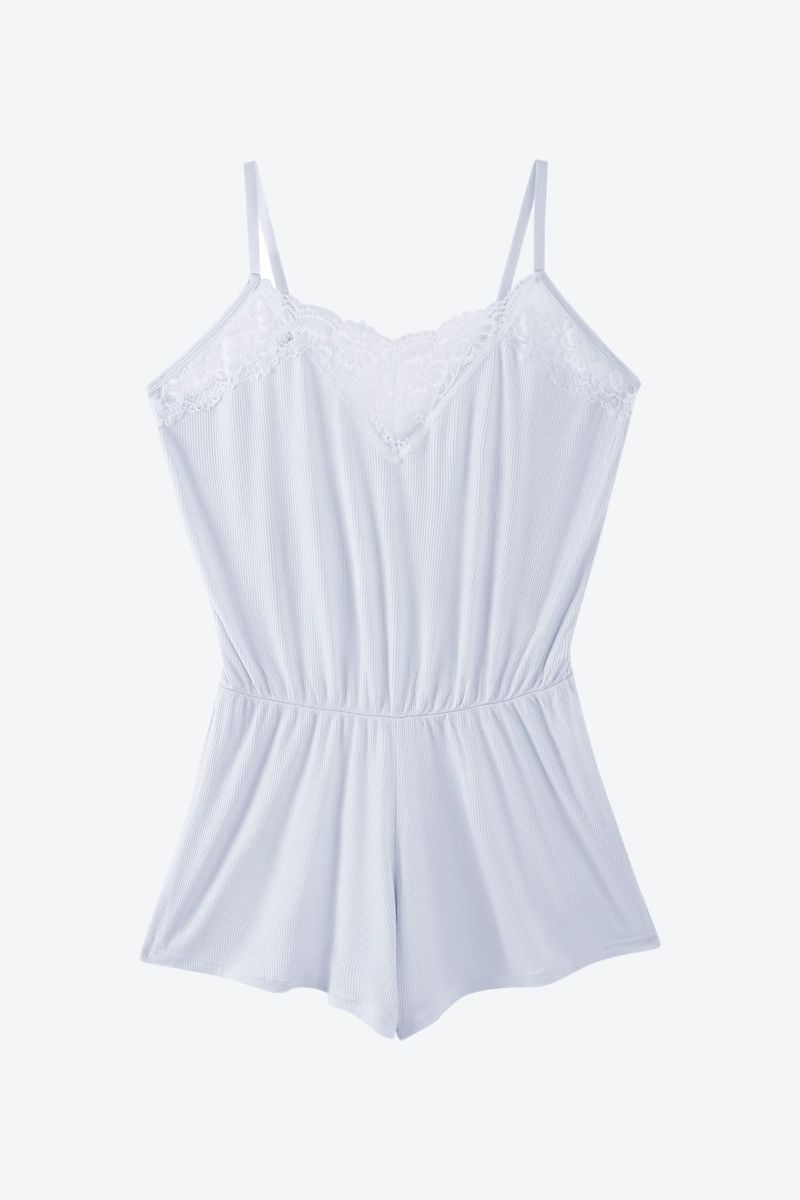 Pijama-Corta-Enteriza-Confeccionada-En-Modal-Blanco-Tl