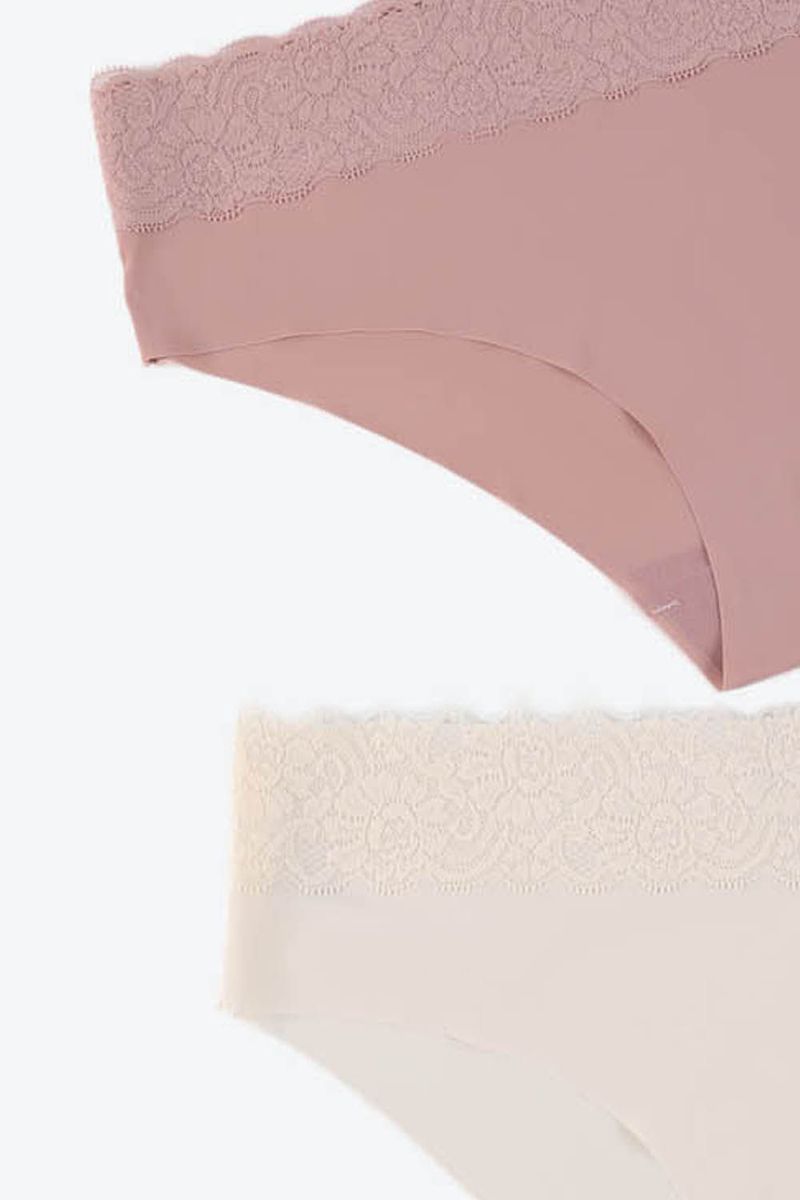 Panty-Con-Silueta-Hipster-Elaborado-En-Microfibra-Paquete-X2-Marfil-Palo-De-Rosa-Tl