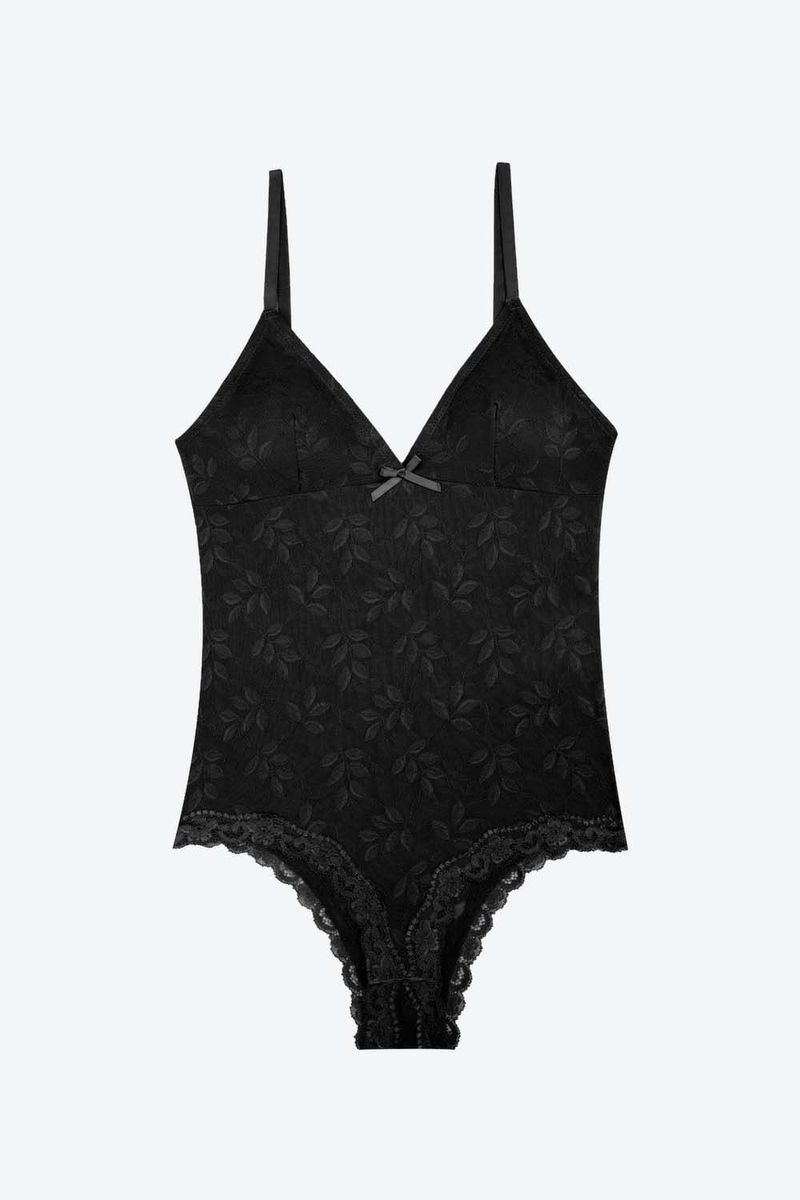 Body-En-Malla-Con-Encaje-Y-Escote-Triangular-Negro-Tl