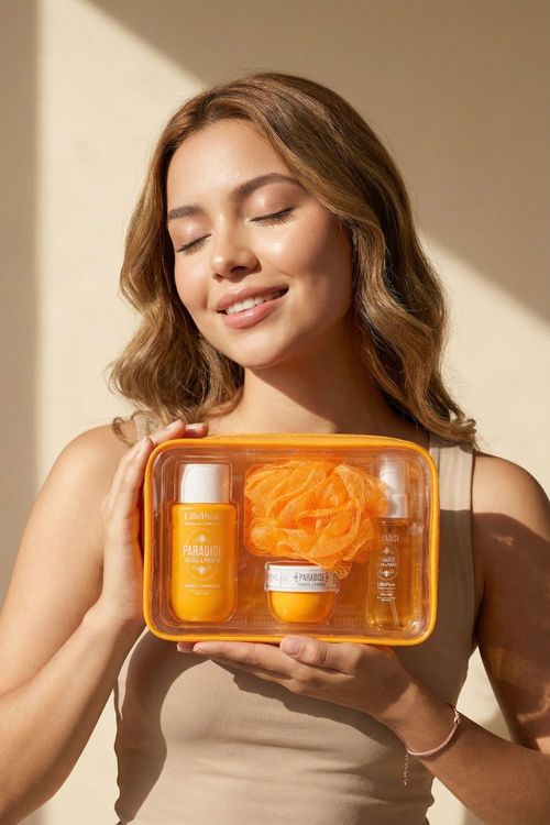 Set corporal de caramelo y nuez tostada