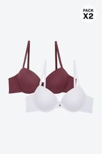 Brasier-En-Microfibra-Sin-Realce-Paq-X2-Blanco-Vinotinto-T34B