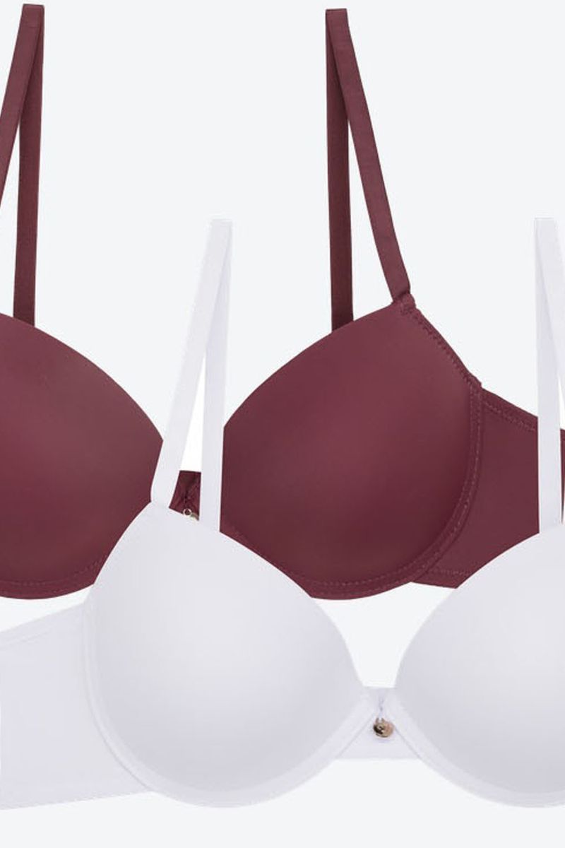 Brasier-En-Microfibra-Sin-Realce-Paq-X2-Blanco-Vinotinto-T34B