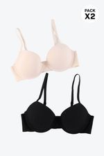 Brasier-Con-Aros-Libres-Elaborado-En-Microfibra-Paquete-X2-Negro-Durazno-T34B