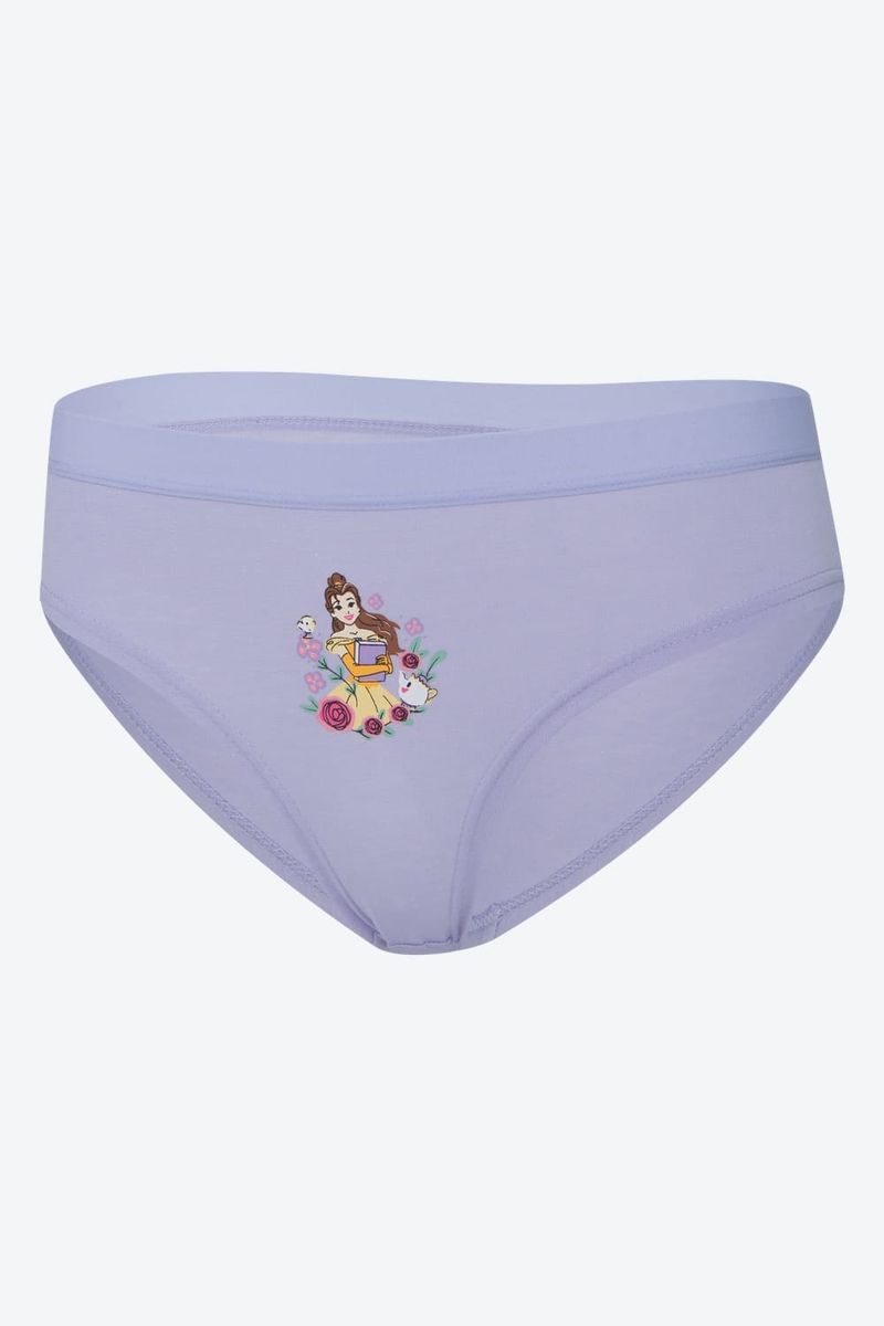 Panties-Para-Niña-Paquete-X7-Tipo-Boxer-Elaborados-En-Poliester-Blanco-Print-Cuentos-De-Hadas-T14