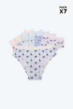 Panties-Para-Niña-Tipo-Boxer-Elaborados-En-Poliester-Paquete-X7-Print-Dibujos-Animados-T14