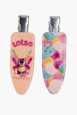 Set-De-Hebillas-Con-Diseño-De-Toy-Story-Palo-De-Rosa-Azul-Claro-Print-Comida
