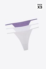 Brasilera-En-Algodon-Suave-Con-Talle-Bajo-Paquete-X3-Blanco-Lila-Claro-Violeta-Tm