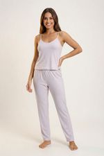 Conjunto-Pijama-De-Dos-Piezas-Cuello-Redondo-Elaborado-En-Modal-Lila-Claro-Tl