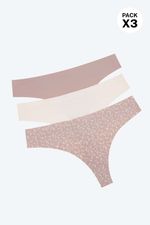 Panty-Brasilera-Corte-Laser-Paquete-X3-En-Microfibra-Marfil-Terracota-Print-Flores-Tm