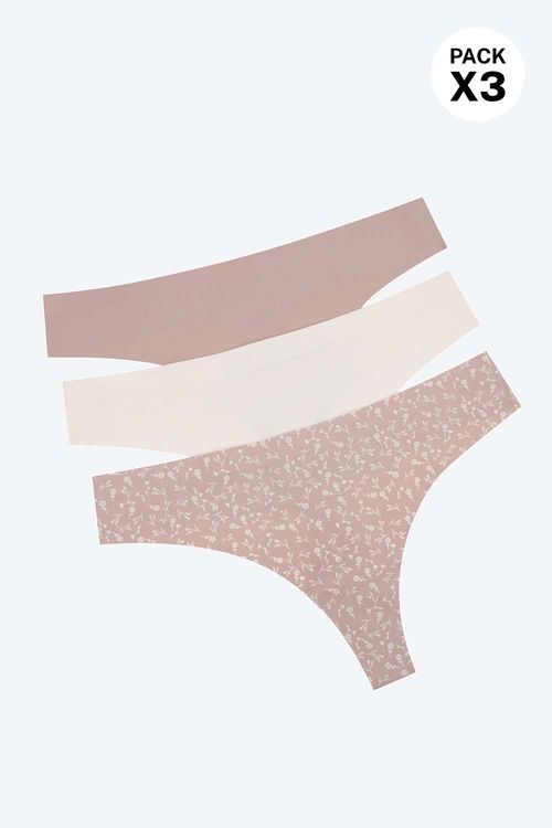 Brasilera con tecnologia corte láser paquete x3 en microfibra