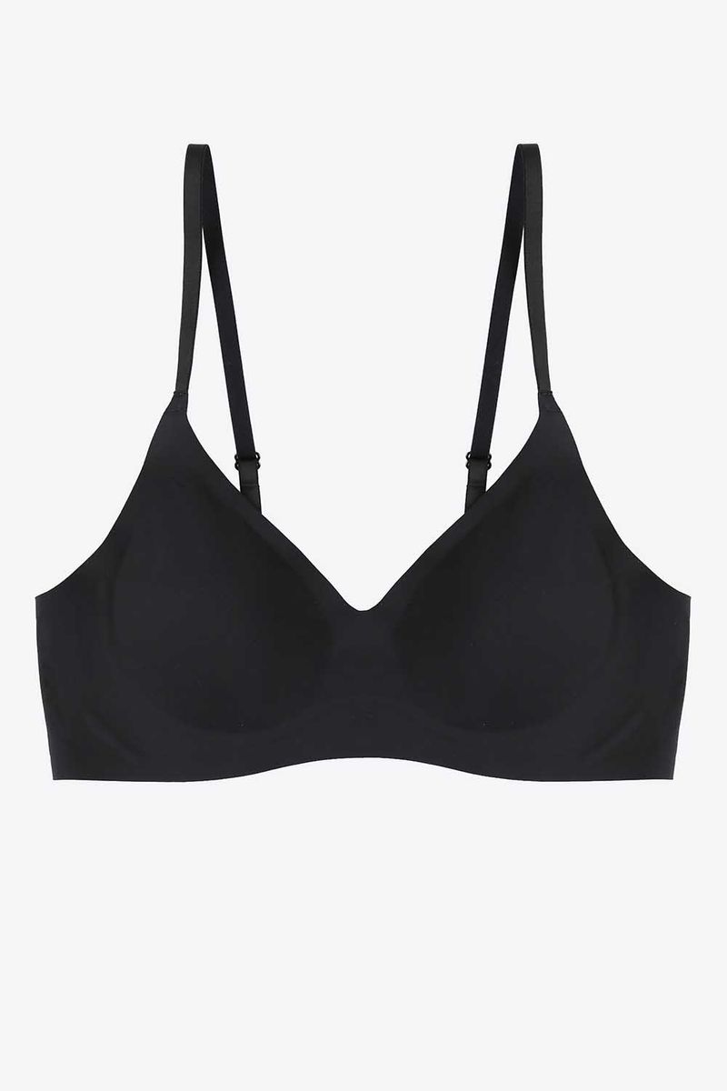 Tecnobra-Con-Escote-Triancular-Y-Termofusionado-Sin-Costuras-Negro-T34B