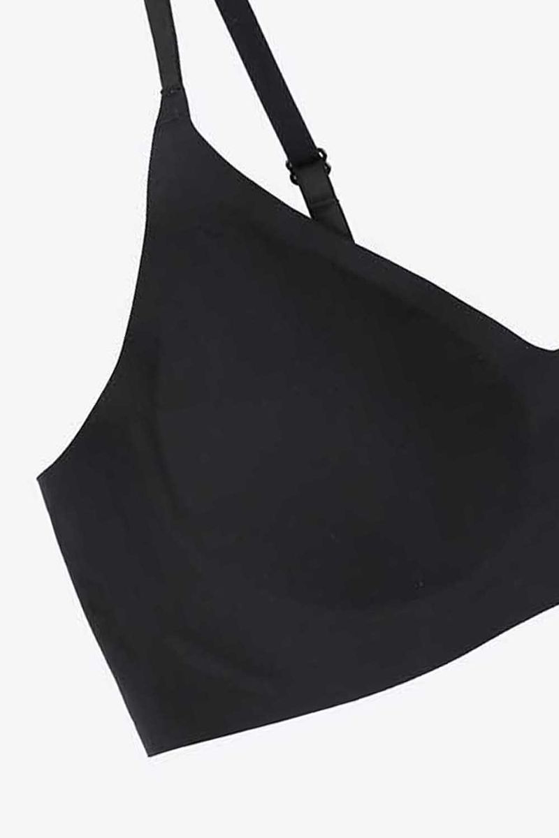 Tecnobra-Con-Escote-Triancular-Y-Termofusionado-Sin-Costuras-Negro-T34B