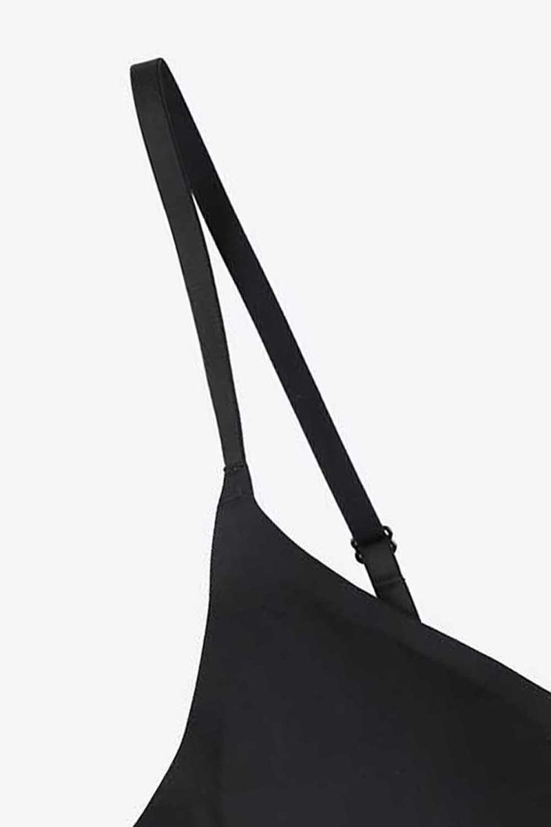 Tecnobra-Con-Escote-Triancular-Y-Termofusionado-Sin-Costuras-Negro-T34B