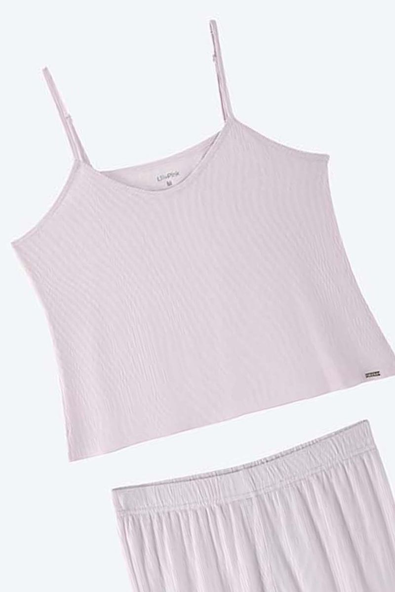 Conjunto-Pijama-De-Dos-Piezas-Cuello-Redondo-Elaborado-En-Modal-Lila-Claro-Tl