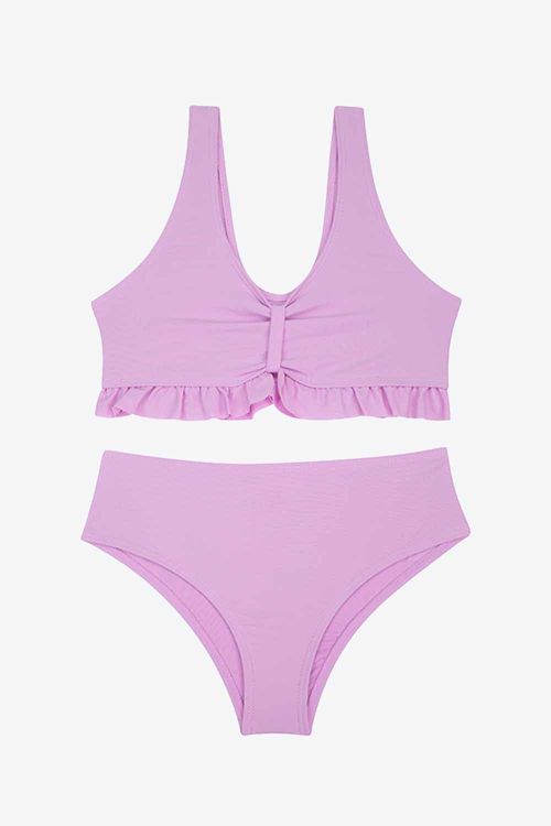 VESTIDO DE BAÑO DOS PIEZAS DE MICROFIBRA PARA NIÑA