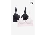 Brasier-Bustier-Confeccionado-En-Microfibra-Y-Encaje-X2-Unidades-Negro-Piel-T36B