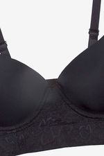 Brasier-Bustier-Confeccionado-En-Microfibra-Y-Encaje-X2-Unidades-Negro-Piel-T36B